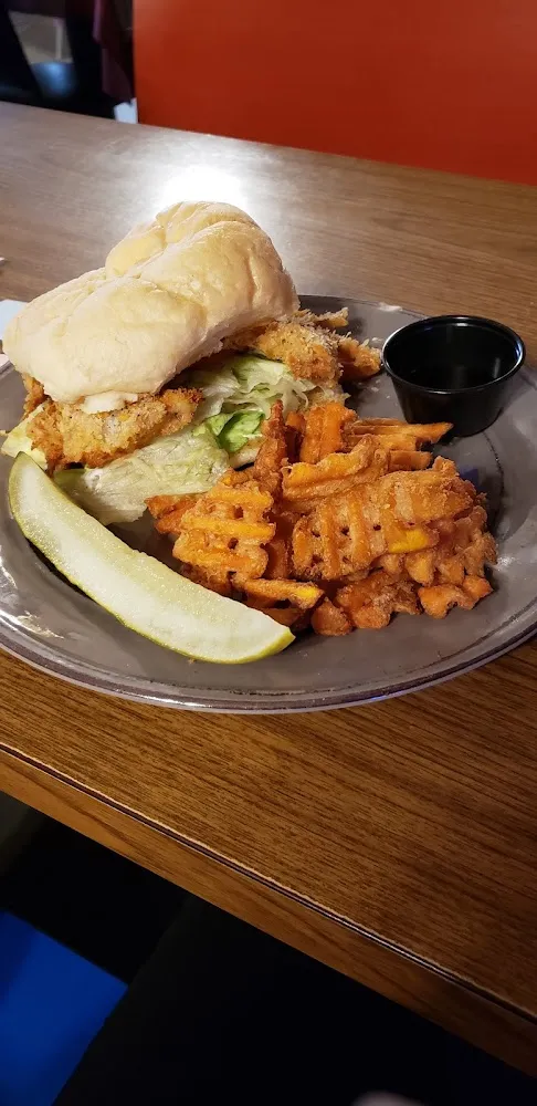 Sandwich with Sweet Potato Waffle Fries